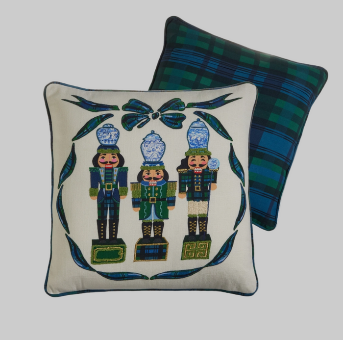18" Black Watch Nutcracker Pillow