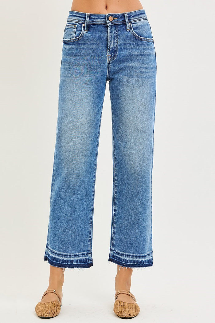Risen Slouchy Cropped Boyfriend Jeans