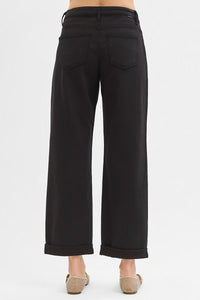 Risen Tummy Control Mid Rise Ankle Barrel Relaxed Baggy Pants