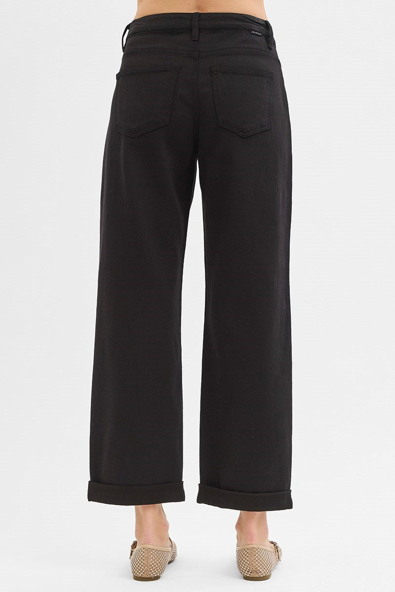 Risen Tummy Control Mid Rise Ankle Barrel Relaxed Baggy Pants