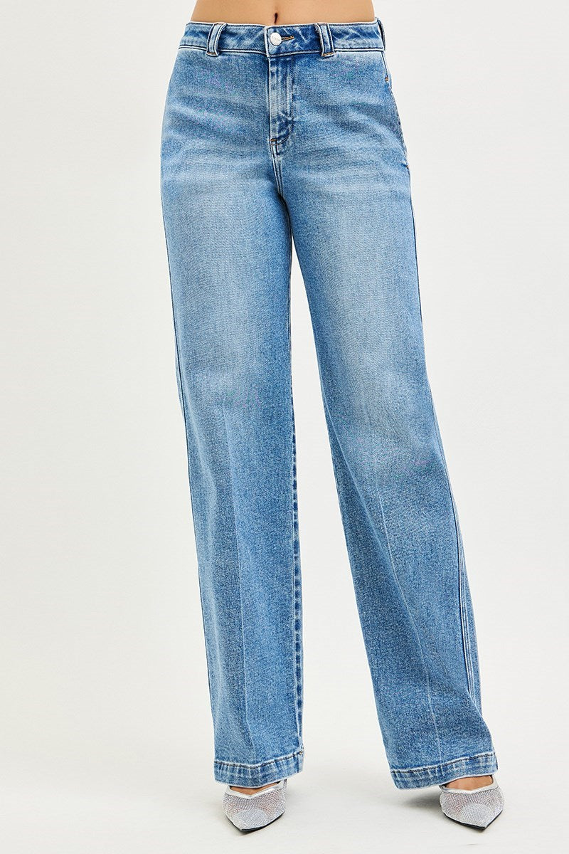 Risen Slouchy Straight Jeans
