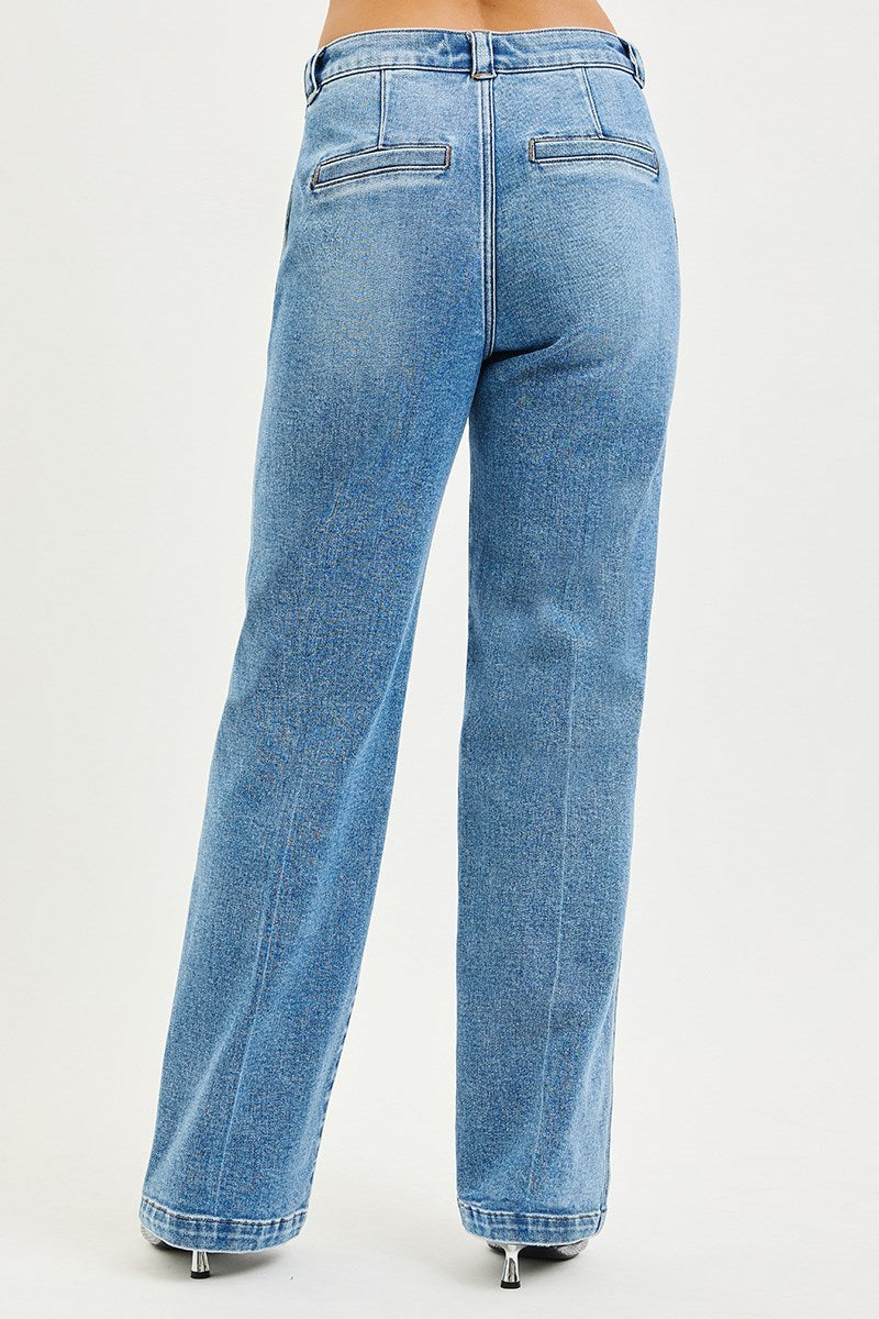 Risen Slouchy Straight Jeans