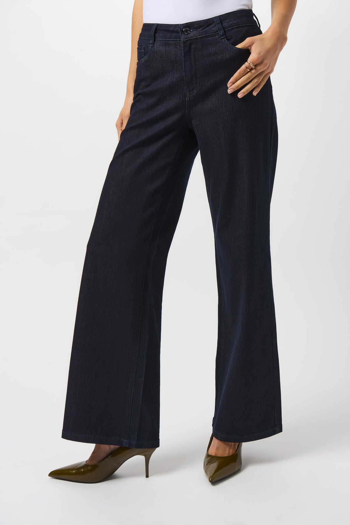 Joseph Ribkoff Goldie | Classic Wide-Leg Stretch Jeans