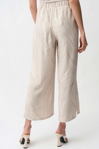 Joseph Ribkoff-Pleated Satin Boxy Pull-On Culotte Pants