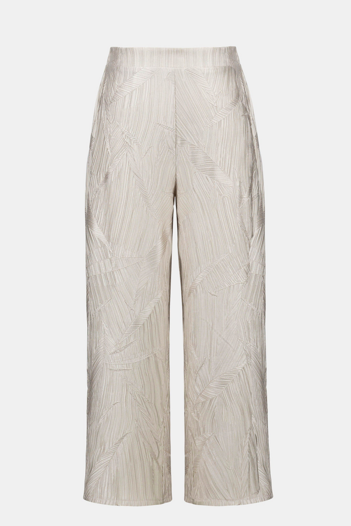 Joseph Ribkoff-Pleated Satin Boxy Pull-On Culotte Pants