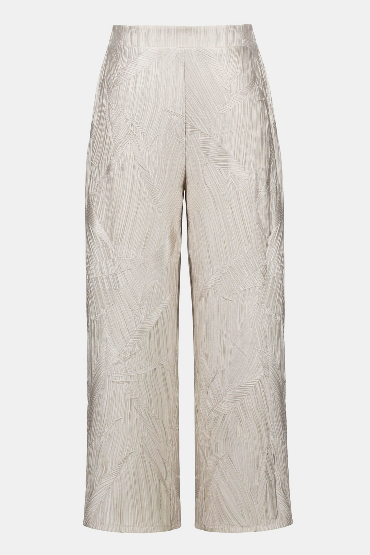 Joseph Ribkoff-Pleated Satin Boxy Pull-On Culotte Pants