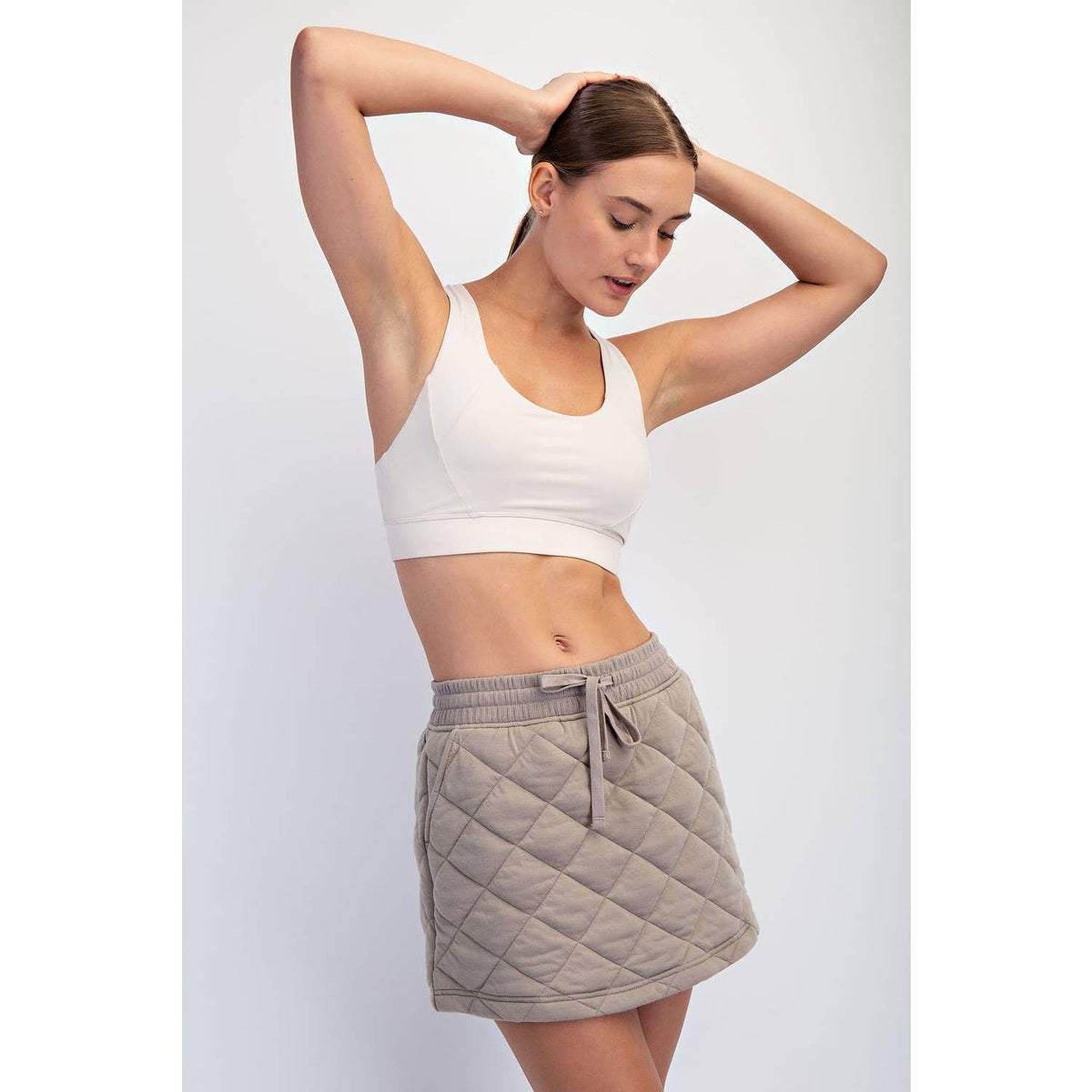 QUILTED MINI SKORT
