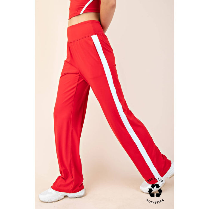 RECYCLED BUTTER STRIPING STRAIGHT PANT