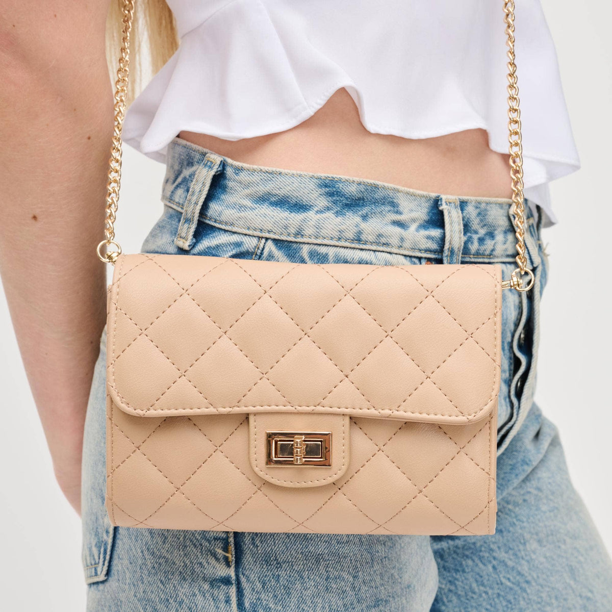 Winona Quilted  Multi-Compartment Crossbody