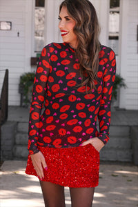 Keigan Mesh Top- Pucker Up