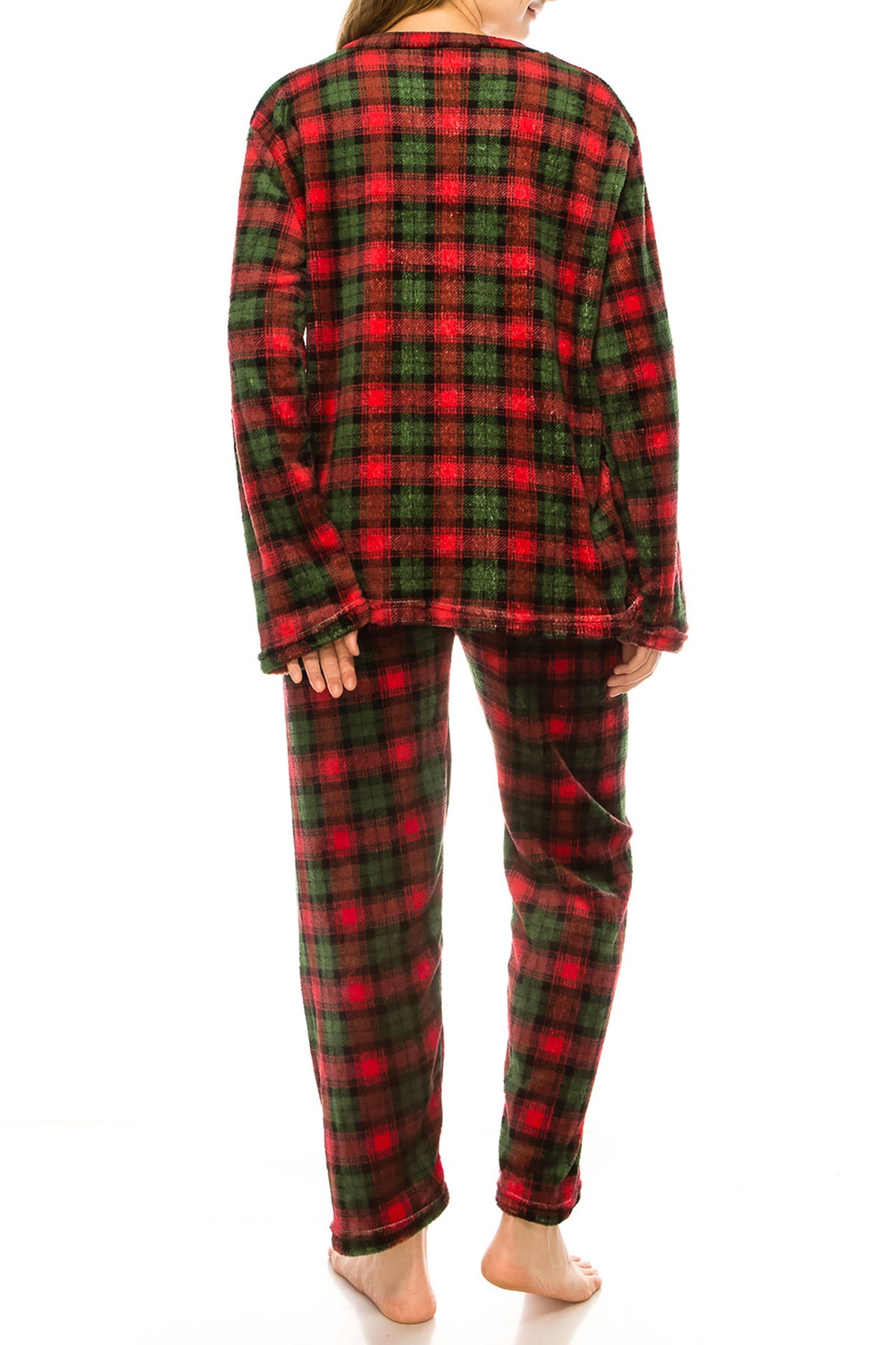 Royal Stewart Plaid Microfleece Lounge Pajama Sets