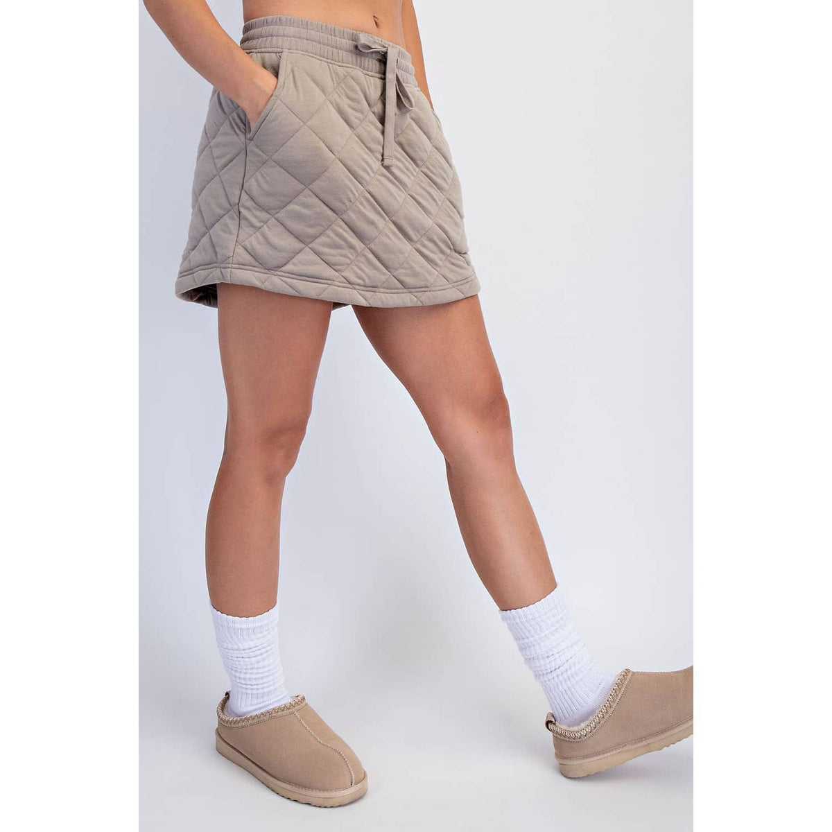 QUILTED MINI SKORT