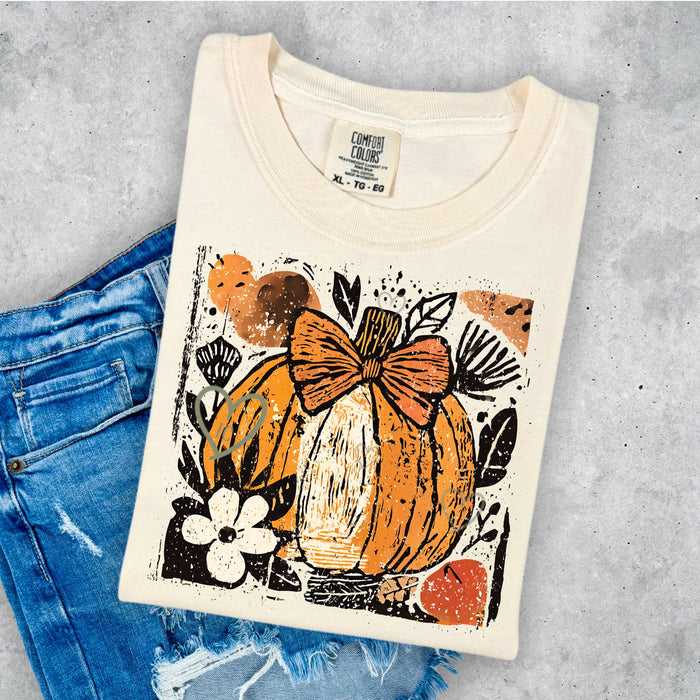 Retro Grunge Pumpkin Tee