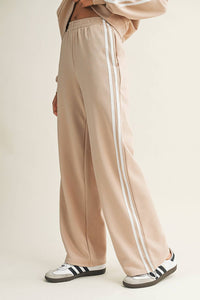 LDC Striped Crewneck Pullover Sweatpants 2pcs Outfit