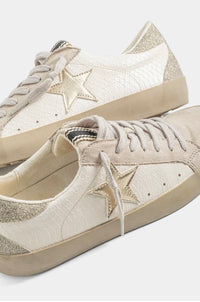 PAULA- Gold Suede Sneaker